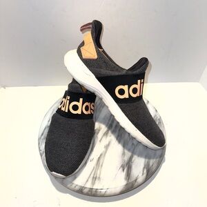 adidas Lite Racer Adapt Cloudfoam Shoes Womens Size 8 Black Pink Slip On EG3568